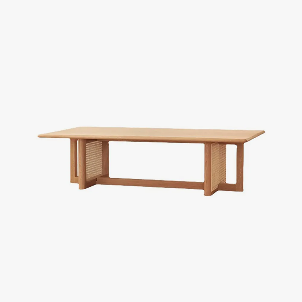 Solid Wood Trestle Coffee Table