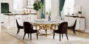 Luxury Round Pedestal Table
