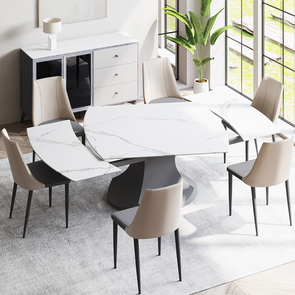 White Extendable Dining Table
