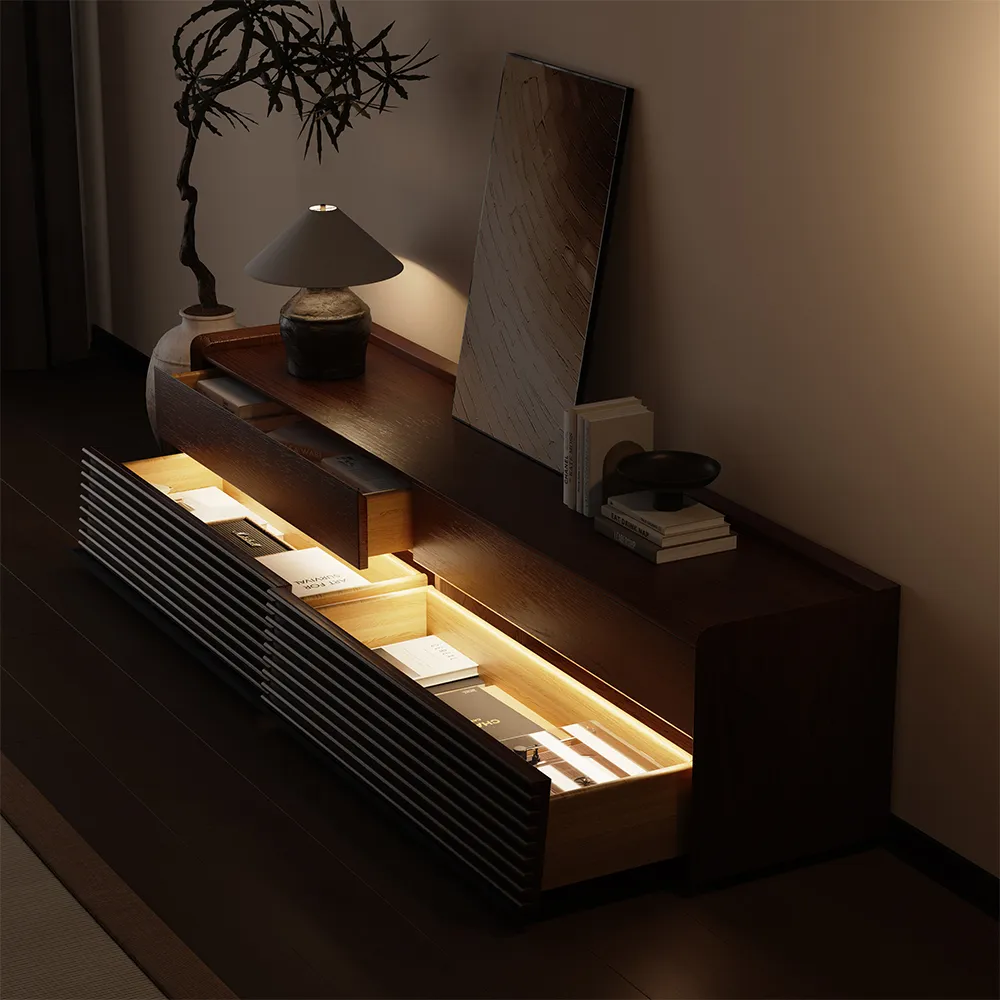 Media Console with Lights